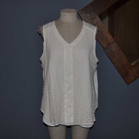 Zac & Rachel Tops - 'FINAL' ZAC & RACHEL Lace Sleeveless Blouse Top F4